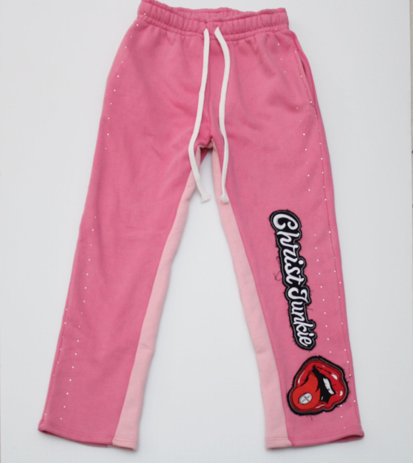 Bubble Gum Pink “Christ Junkie” - Sweatpants