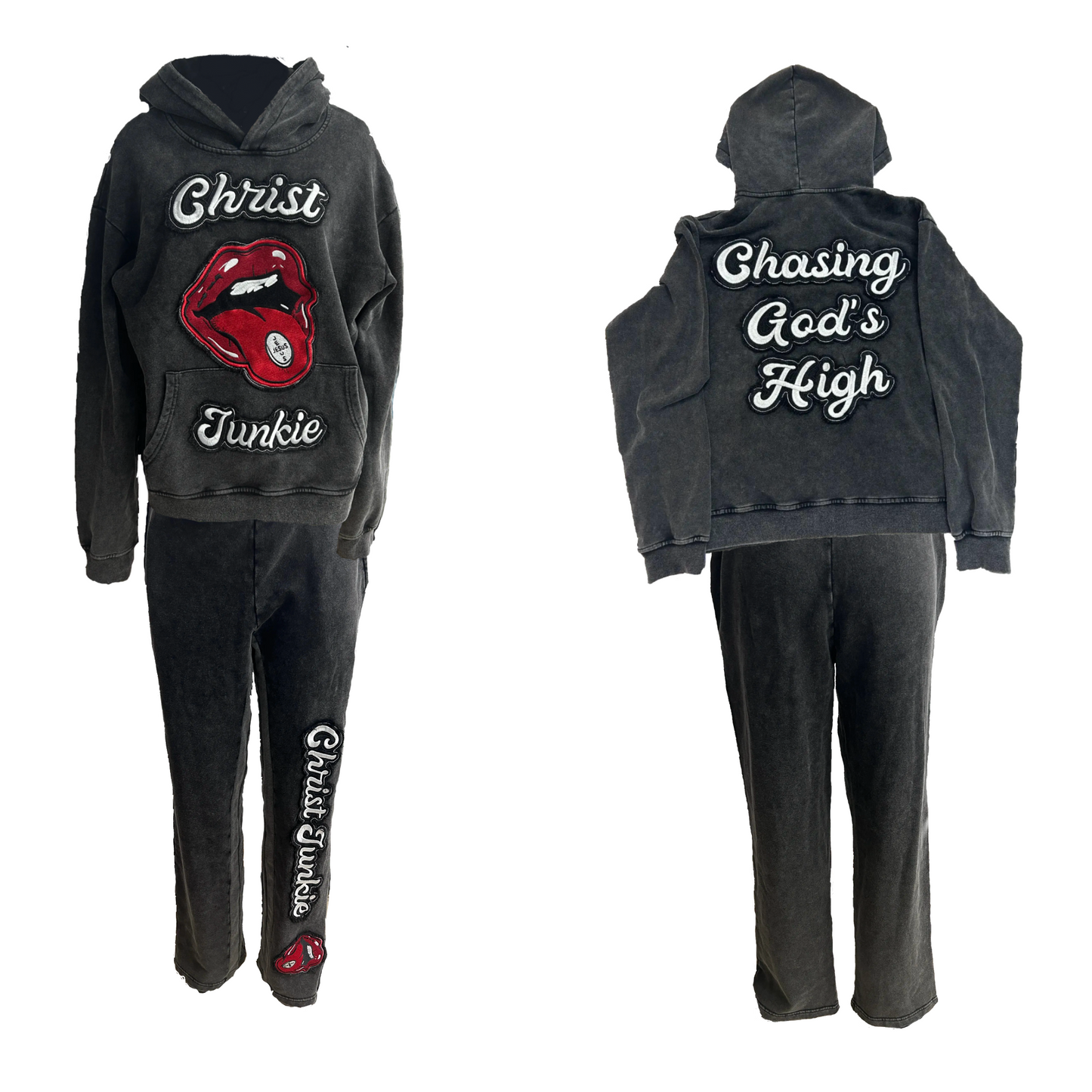 Christ Junkie - Sweatsuit Set (Original W/O Rhinestones)