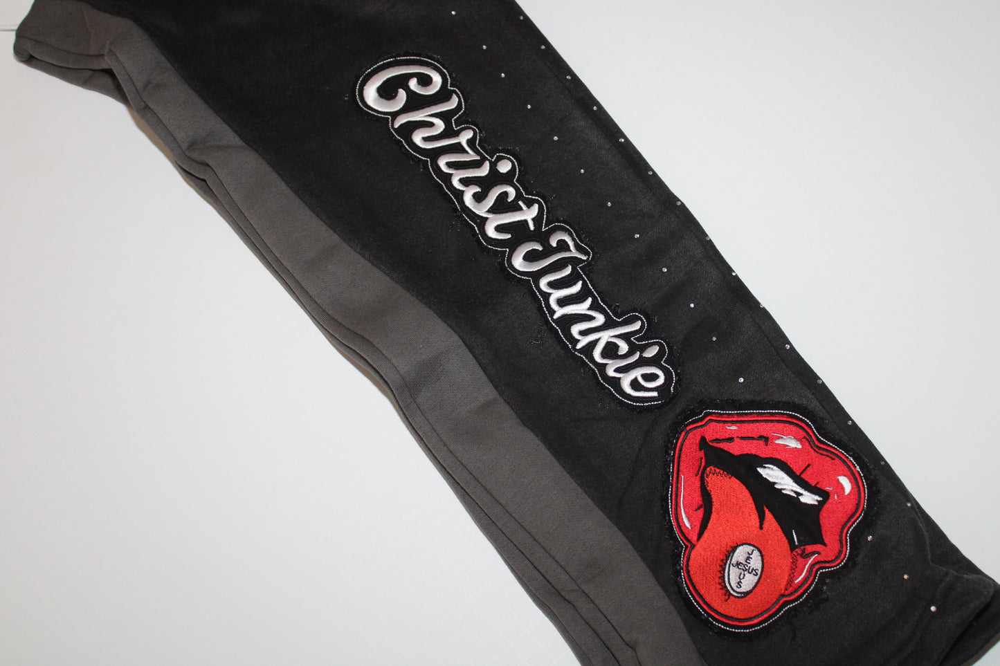 Black “Christ Junkie” - Sweatpants v2